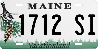 ME license plate 1712SI
