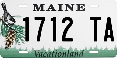 ME license plate 1712TA