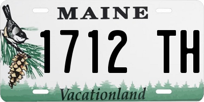 ME license plate 1712TH
