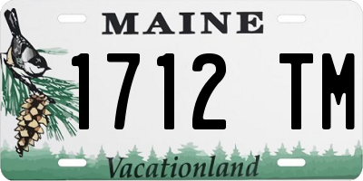 ME license plate 1712TM