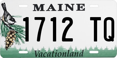 ME license plate 1712TQ