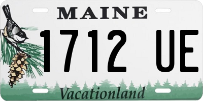ME license plate 1712UE
