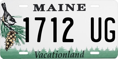 ME license plate 1712UG