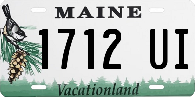 ME license plate 1712UI