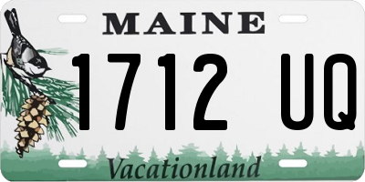 ME license plate 1712UQ