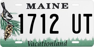 ME license plate 1712UT