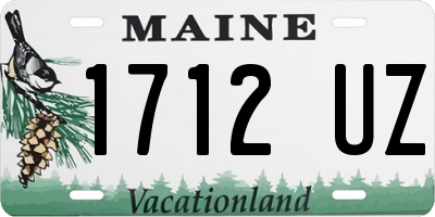 ME license plate 1712UZ