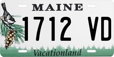 ME license plate 1712VD