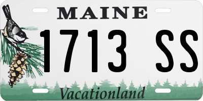 ME license plate 1713SS