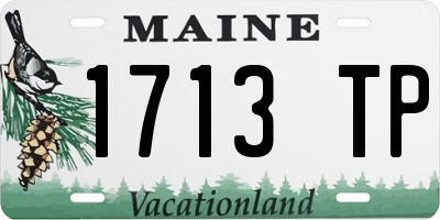 ME license plate 1713TP