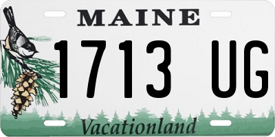 ME license plate 1713UG