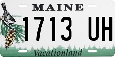 ME license plate 1713UH