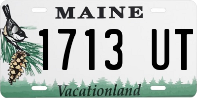 ME license plate 1713UT