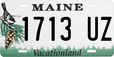 ME license plate 1713UZ