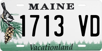 ME license plate 1713VD