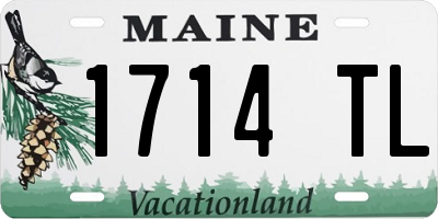ME license plate 1714TL