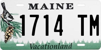 ME license plate 1714TM