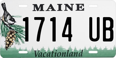 ME license plate 1714UB