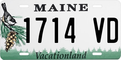 ME license plate 1714VD