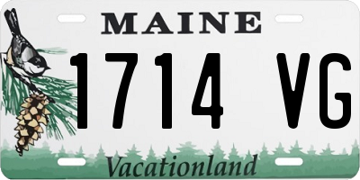 ME license plate 1714VG