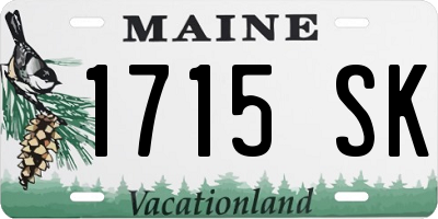 ME license plate 1715SK
