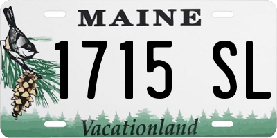 ME license plate 1715SL