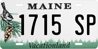 ME license plate 1715SP