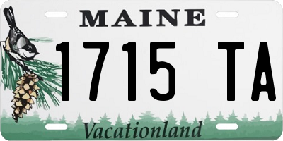 ME license plate 1715TA