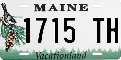 ME license plate 1715TH