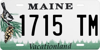 ME license plate 1715TM