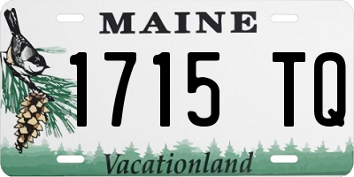 ME license plate 1715TQ