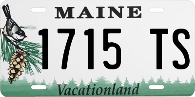ME license plate 1715TS