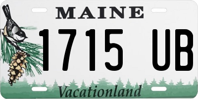ME license plate 1715UB