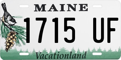 ME license plate 1715UF