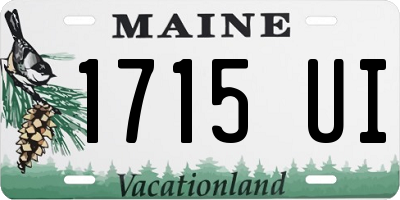 ME license plate 1715UI