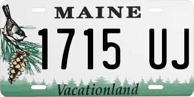 ME license plate 1715UJ