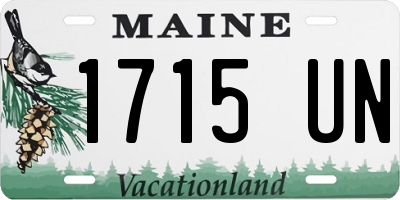 ME license plate 1715UN