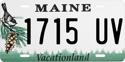 ME license plate 1715UV