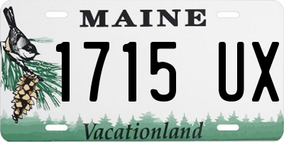 ME license plate 1715UX