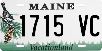 ME license plate 1715VC