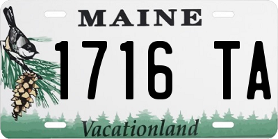 ME license plate 1716TA