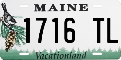 ME license plate 1716TL