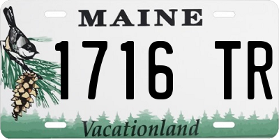 ME license plate 1716TR