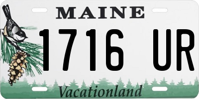 ME license plate 1716UR