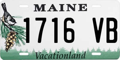 ME license plate 1716VB