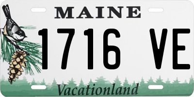 ME license plate 1716VE