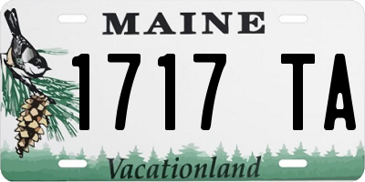 ME license plate 1717TA