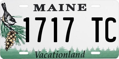ME license plate 1717TC