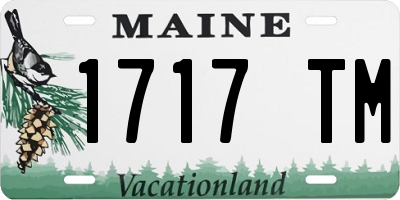 ME license plate 1717TM