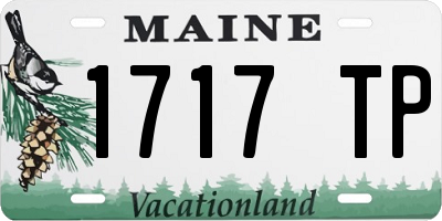 ME license plate 1717TP